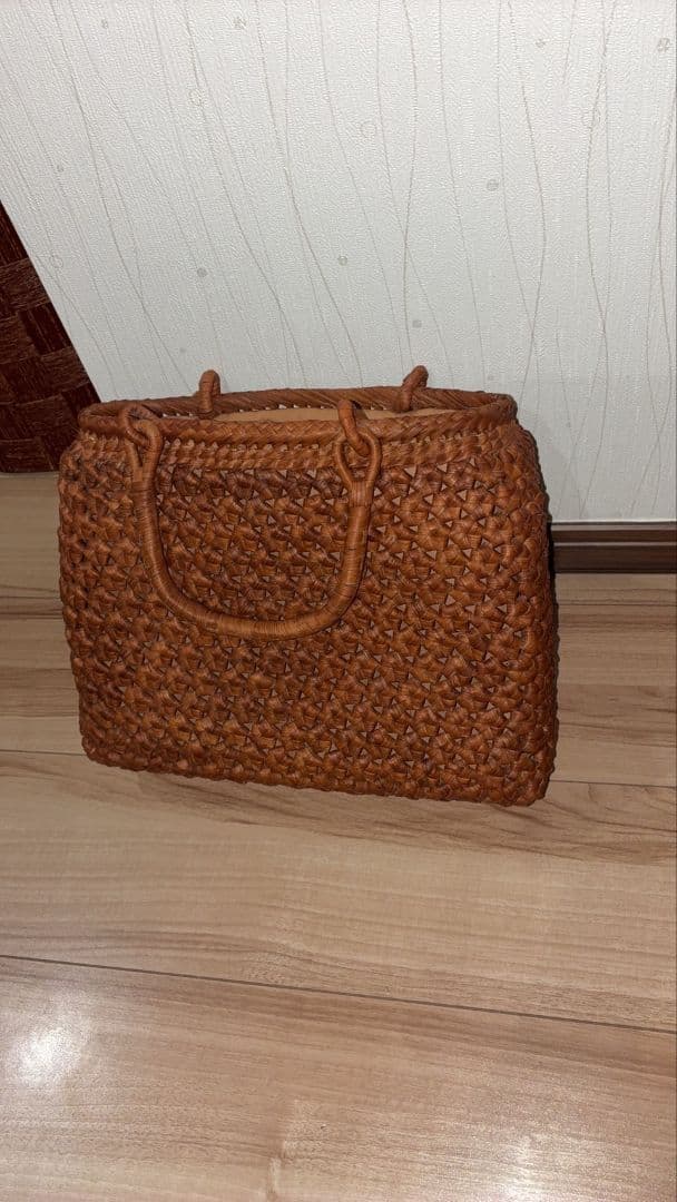 山葡萄 かごバッグ 巾着型内袋付き