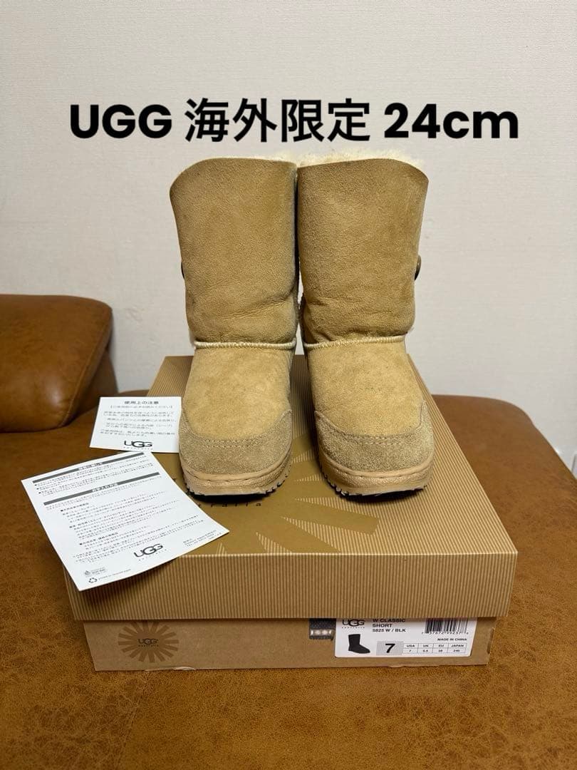 海外限定 UGG ムートンブーツ 24cm 新品未使用靴