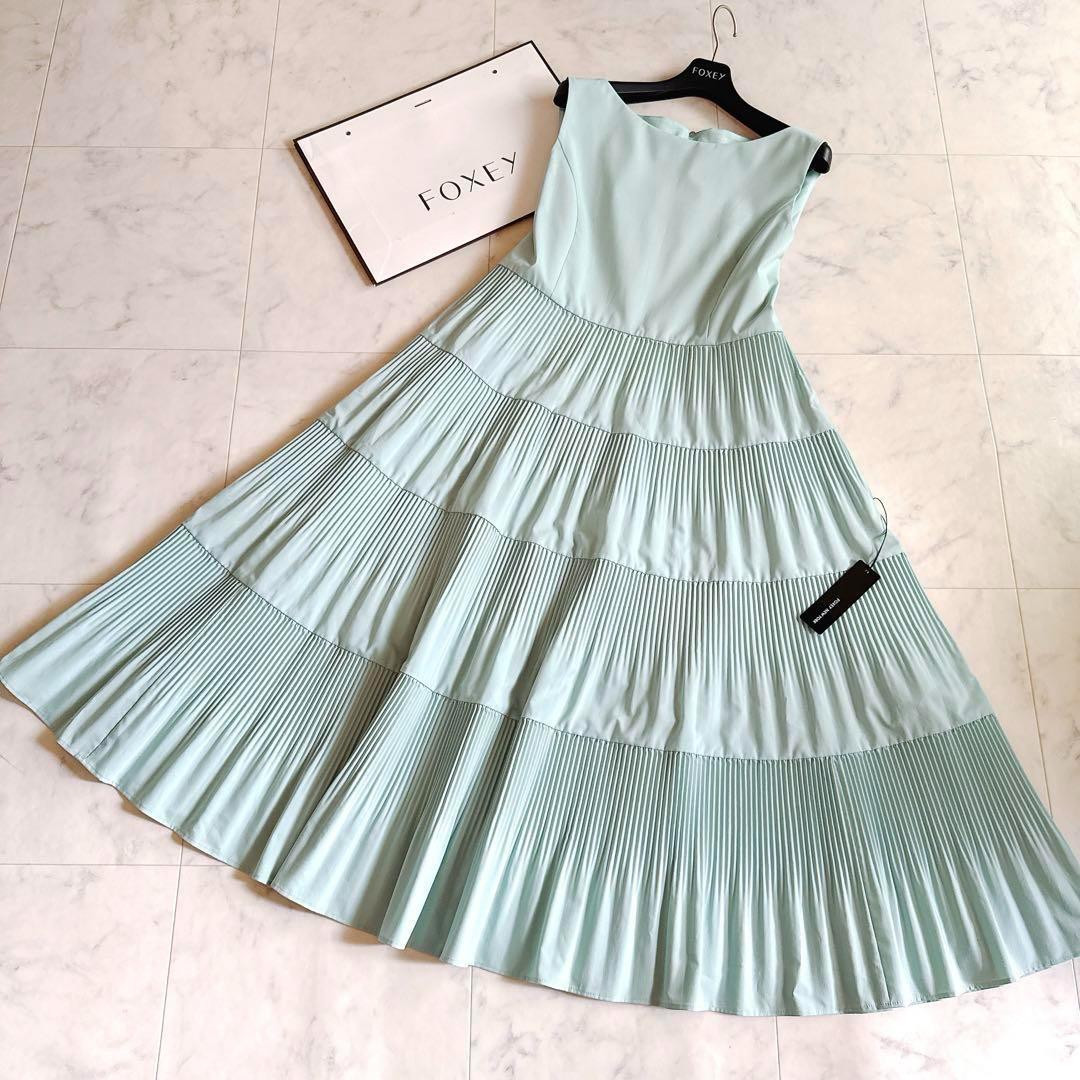 未使用タグ付✨フォクシー 24年 ドレス ル デビュタント プリーツワンピース