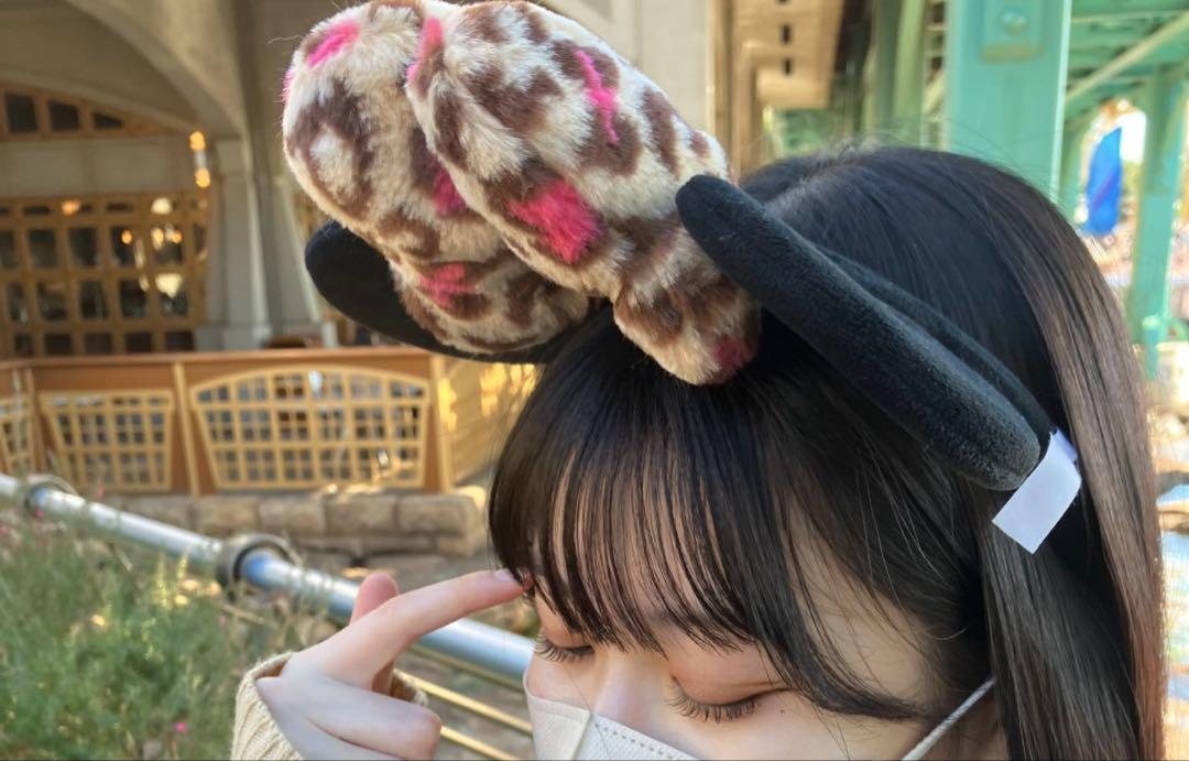 ☆US Disney Parks☆ミニーカチューシャ レオパード ヒョウ柄 ミニー カチューシャ 豹柄 レオパード ヒョウ柄 ピンク