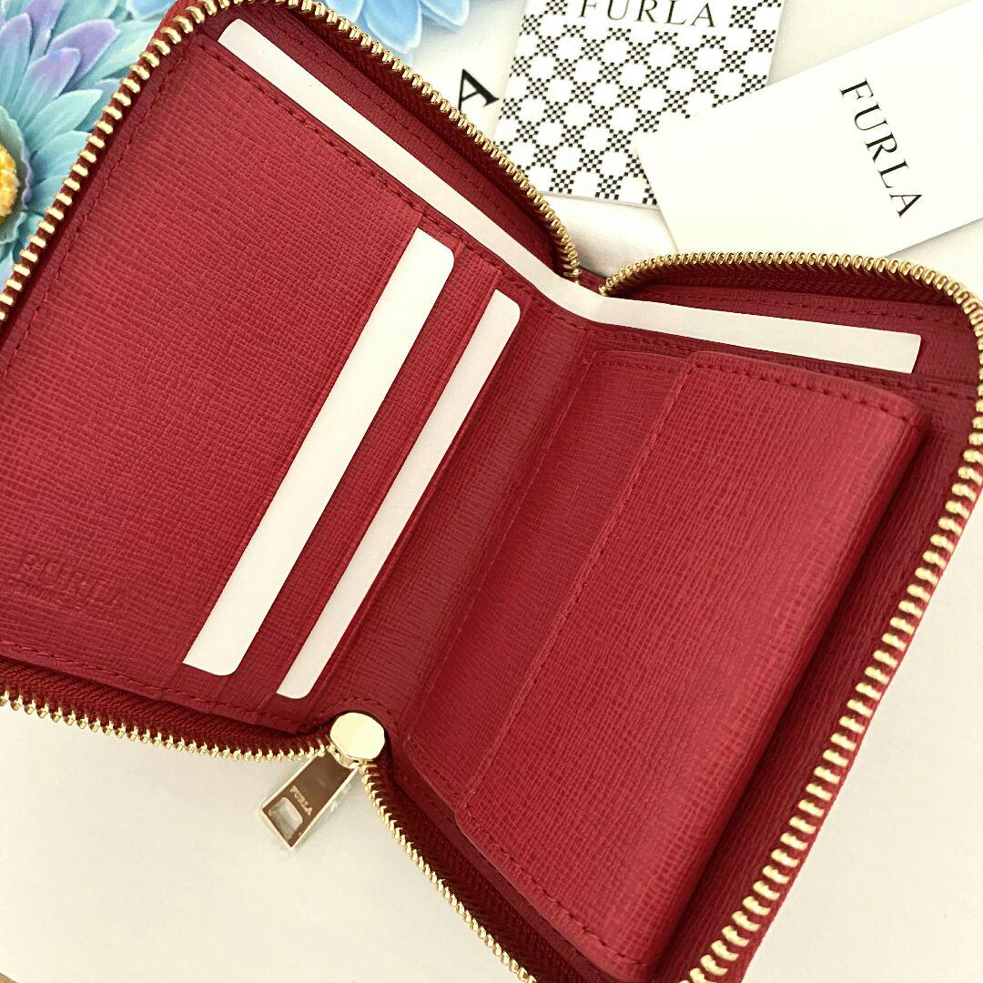 大人気即納 新品 FURLA フルラ レッド レザー 折り財布 0Y7iI-m15689975978 低価超激安