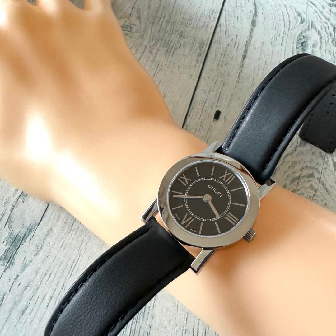 新品電池 GUCCI グッチ 5200L.1 腕時計 クォーツ レディース 稼動 電池交換済】グッチ GUCCI 腕時計 5200L.1 レディース 黒