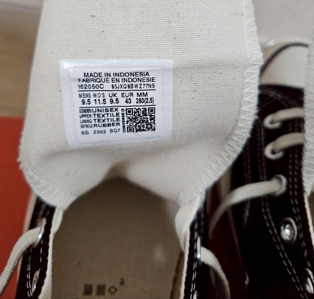 【CONVERSE】ct70 チャックテーラー　ハイカット　BK 28.0㎝