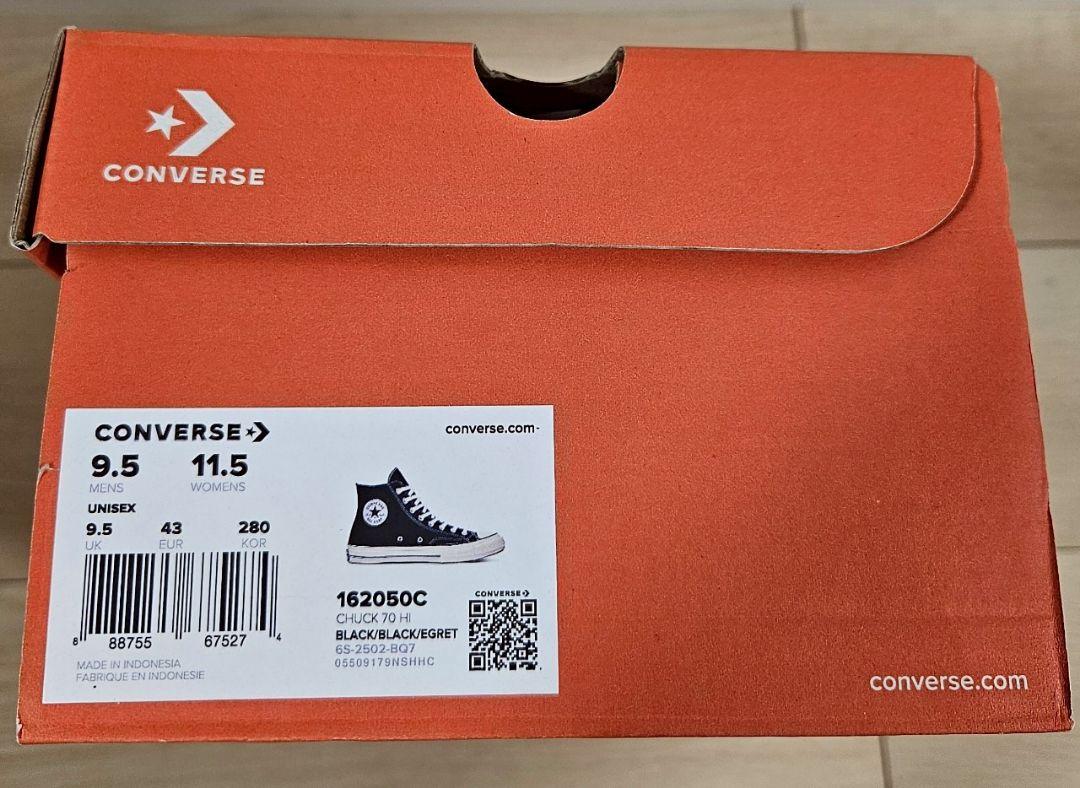 【CONVERSE】ct70 チャックテーラー　ハイカット　BK 28.0㎝