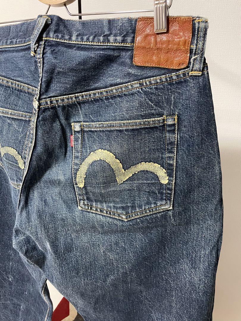 00s EVISU 日本製 \"カモメペイント デニムパンツ\"
