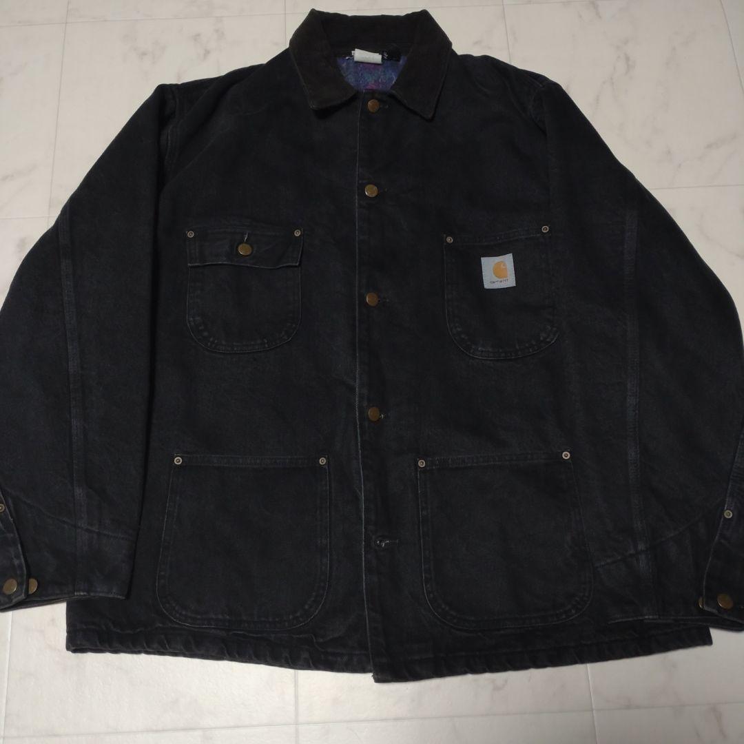 【美品】Carhartt southwest チョアコート ブラックデニム 超希少 southwest carhartt ブラック デニム チョアコート 2025