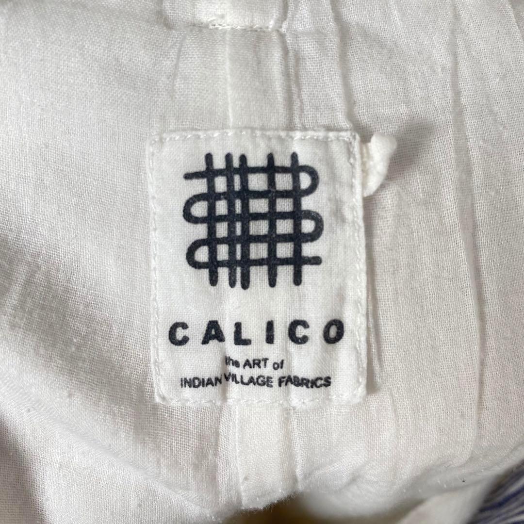 【CALICO/キャリコ】カディサスペンダーワイドパンツ 白 I08-191