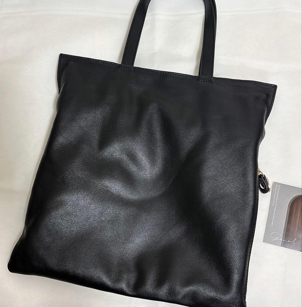 新品同様✨️gemeil 巾着 トートバッグ A4 ブラック