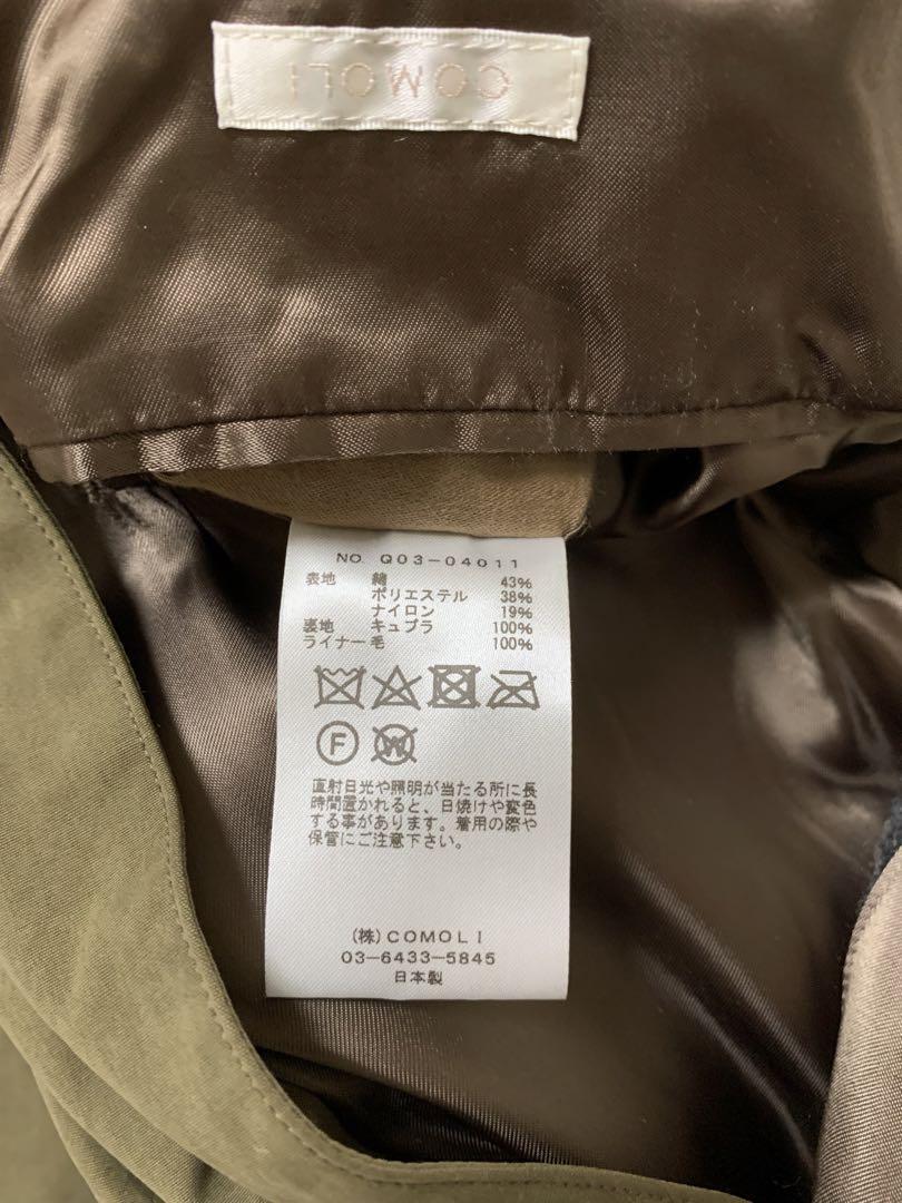 comoli 19aw タイロッケンコート カーキ サイズ2
