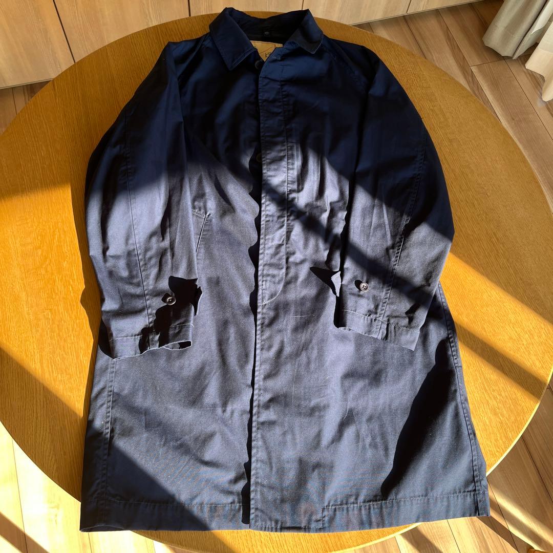 ネイビー ステン コート LサイズL・nano・universe LIBRARY