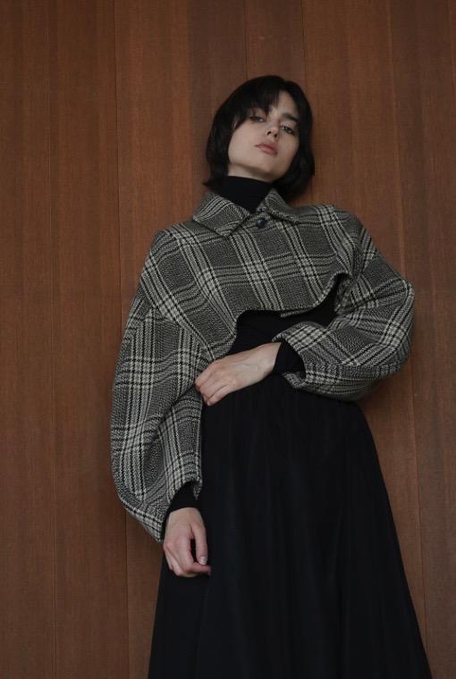 ROUND SLEEVE SHORT JACKET clane