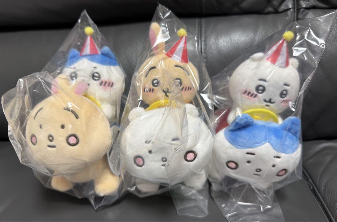ちいかわ　ぴーぽぽぬいぐるみ　ちいかわ　ハチワレ　うさぎ　3点セット