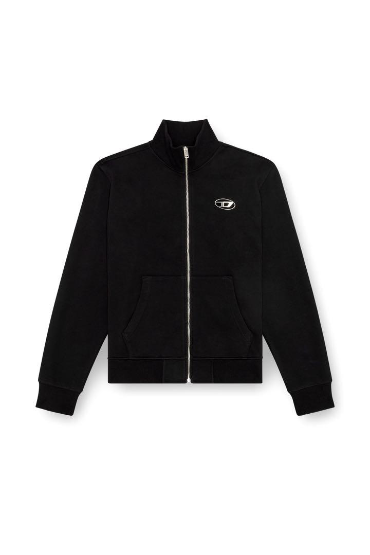 DIESEL ジップアップスウェット オーバルD 黒 Mサイズ DIESEL ジップアップスウェット オーバルD 黒 Mサイズ
