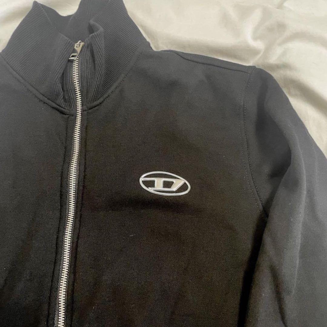 DIESEL ジップアップスウェット オーバルD 黒 Mサイズ DIESEL ジップアップスウェット オーバルD 黒 Mサイズ