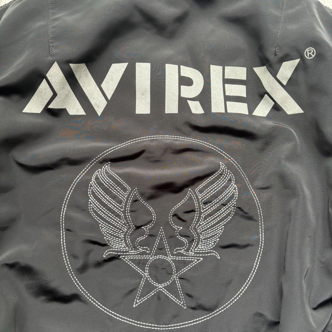 AVIREX（アヴィレックス）　ma-1フライトジャケット ビックロゴ　ブルゾン