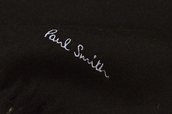 新品 ポールスミス Paul Smith マフラー ウール ブラック