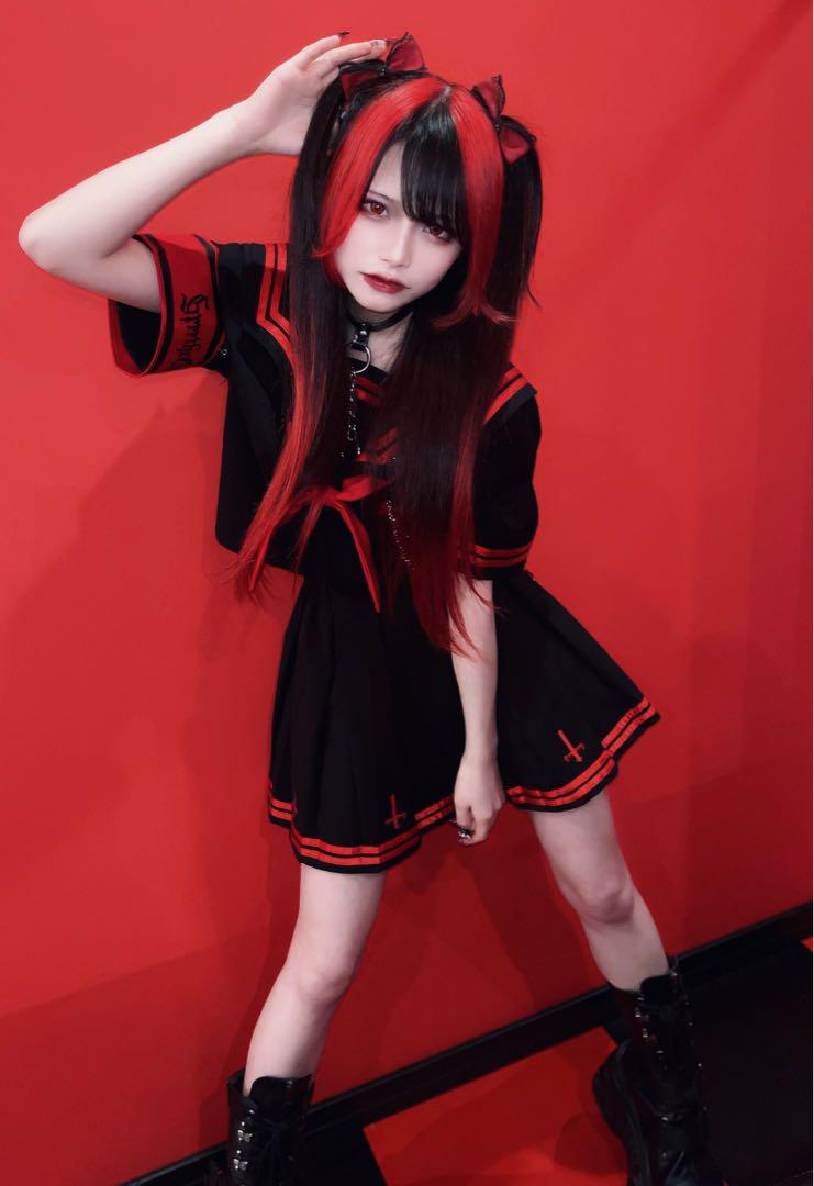 Grrr the Lipper❤︎魔界学園セーラーセットアップ❤︎黒×赤