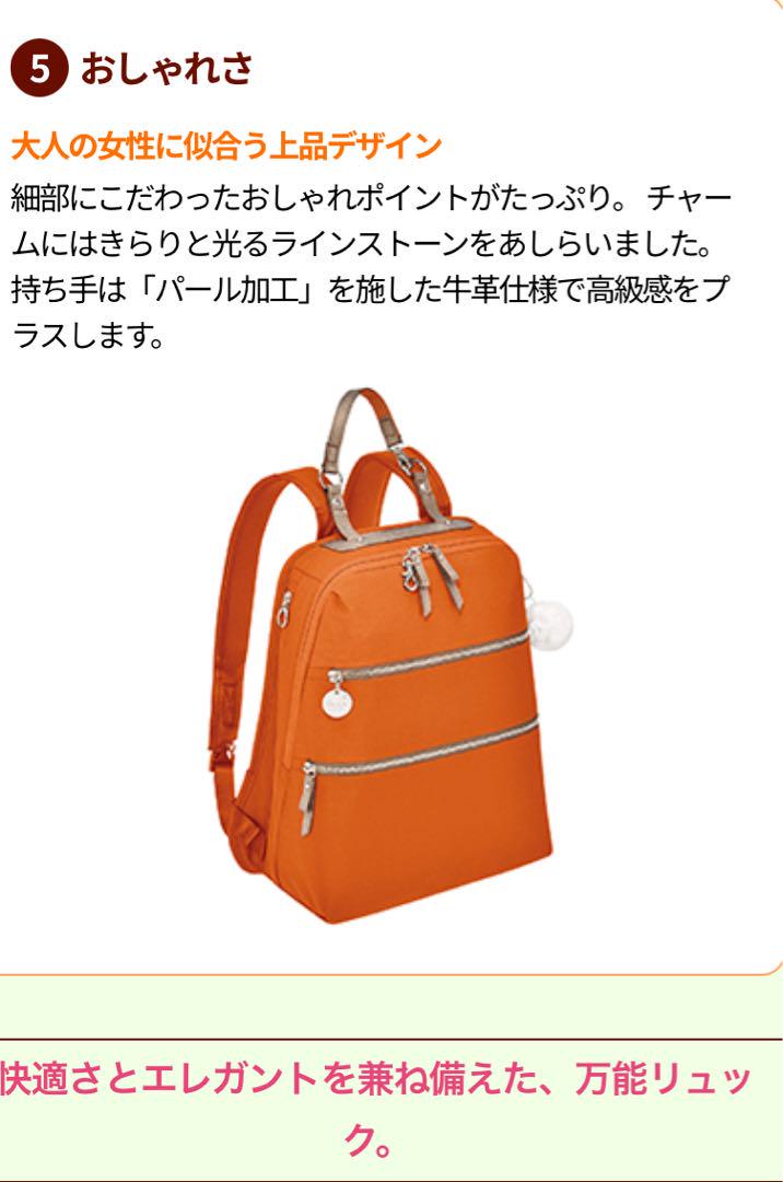 新品　カナナプロジェクト　ブラウン ２Wayリュック チャーム付き