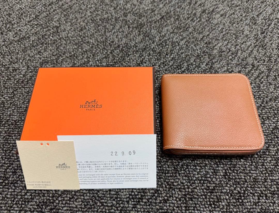 HERMES エルメス ジップアンゴー Ⅱ 二つ折り財布 Zip En Go