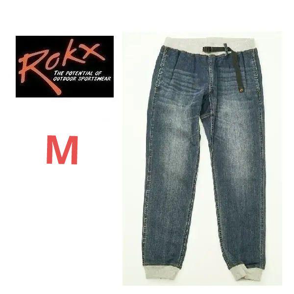 ROKX ロックス MGデニムウッドパンツ ダークユーズド M