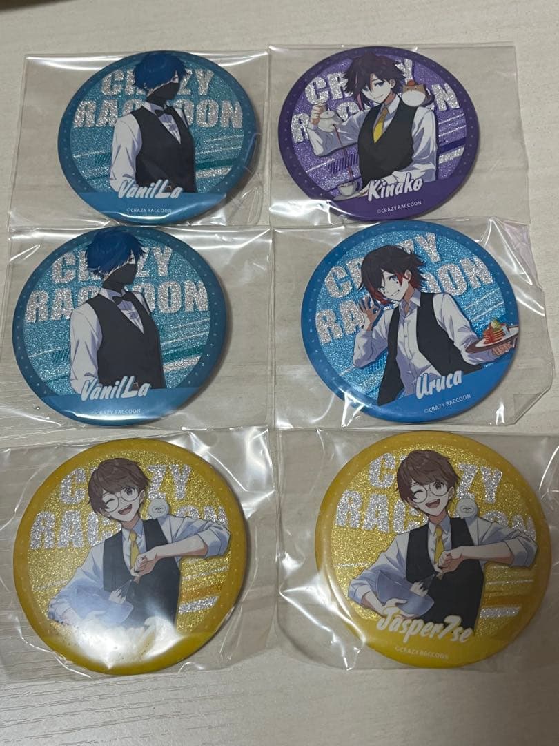 CR Vanilla Uruca kinako Jasper 缶バッジセット