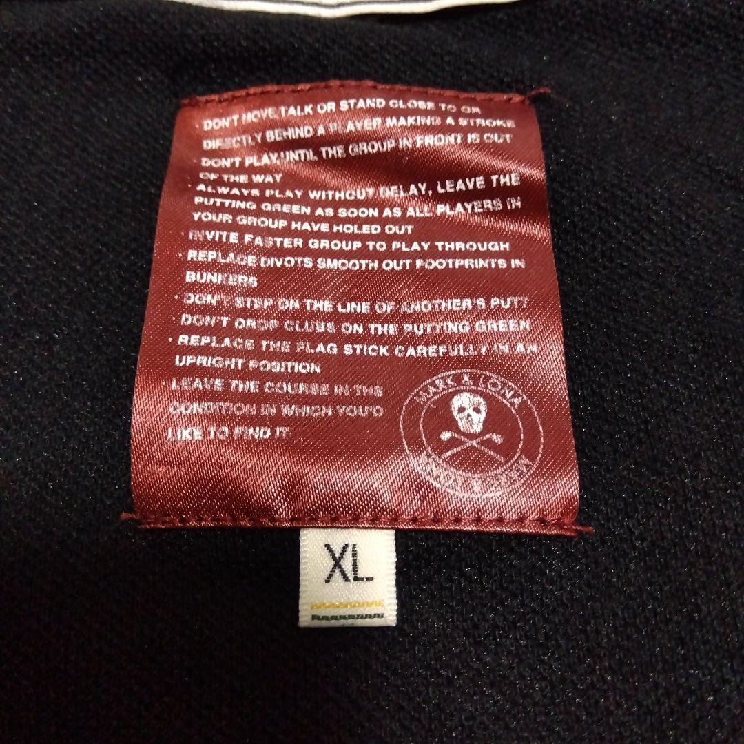 【美品‼️】MARK & LONA ゴルフシャツ ブラック　XLサイズ