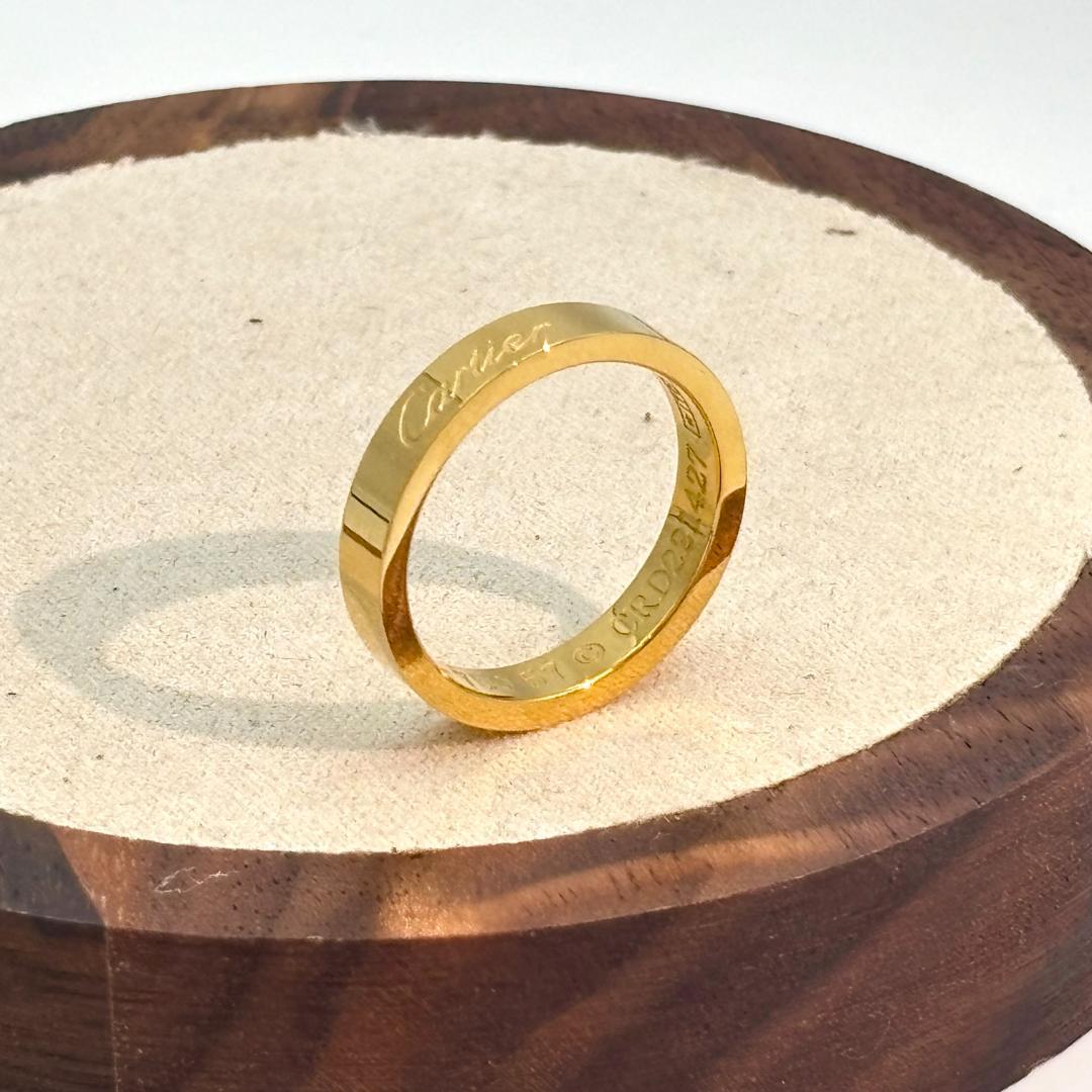 Cartier ゴールドリング 箱付き ⭐Cartier⭐ ゴールドリング 16号 専用ボックス付き - メルカリ