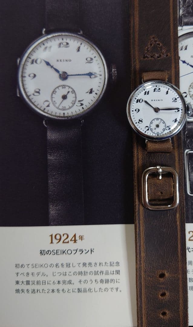 大日本帝國 セイコー 琺瑯文字盤 1924年~モリス10型 スモセコ 洗浄注油済SEIKO