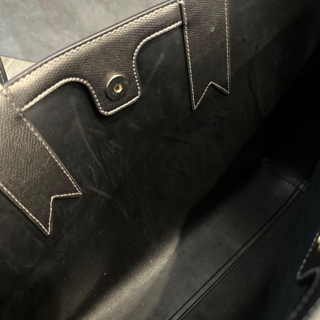 EMPORIO ARMANI ブラックシルバー　トートバッグ