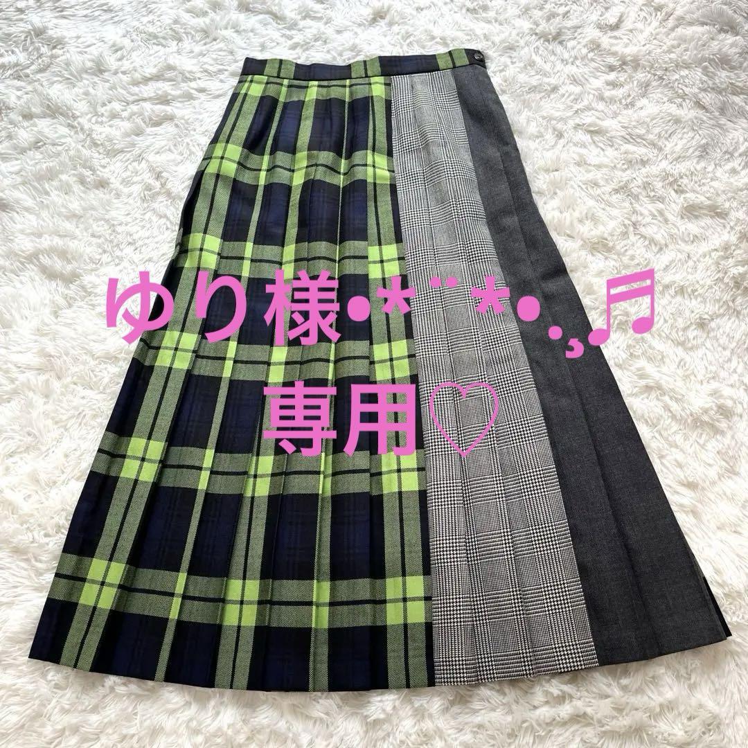【極美品】オニールオブダブリン ARROWS別注 千鳥柄 チェック プリーツ