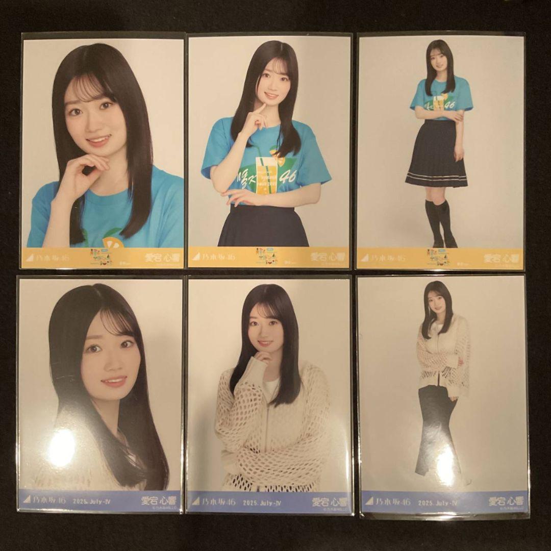 乃木坂46 愛宕心響　全国ツアーTシャツ メッシュニット　生写真　6種コンプ 愛宕心響 乃木坂46 真夏の全国T ライブT 静岡 メッシュニット 生