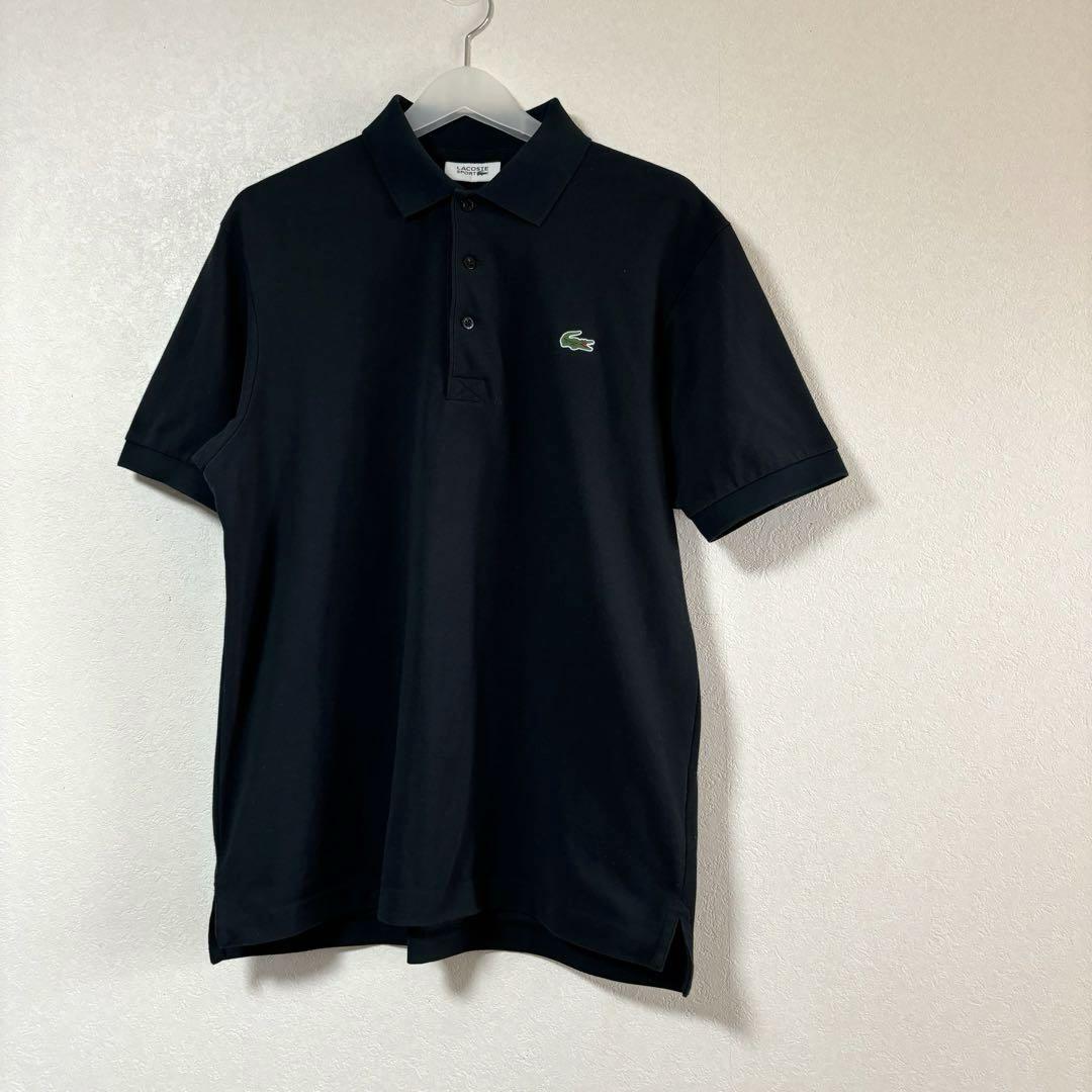 【フォロー割価格】 LACOSTE ラコステ 半袖ポロシャツ 5 ネイビー ワニ LACOSTE ラコステ ポロシャツ ワンポイント ワニ ネイビー L
