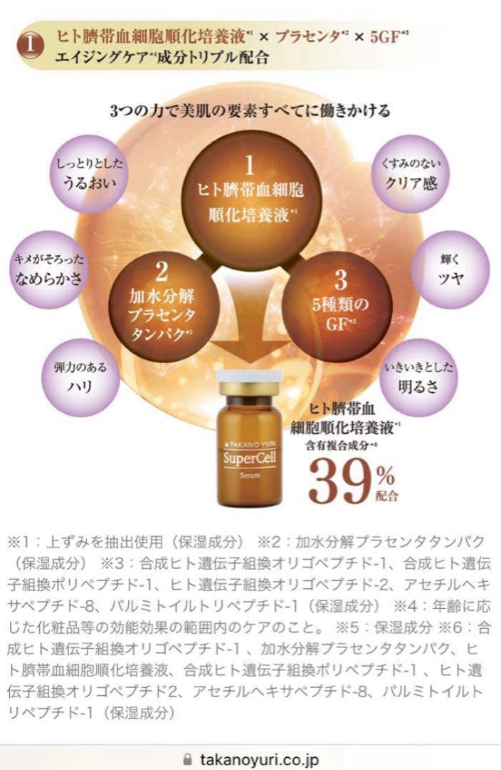 たかの友梨 SuperCell スーパーセル美容液 一箱15本 スポイトキャップ