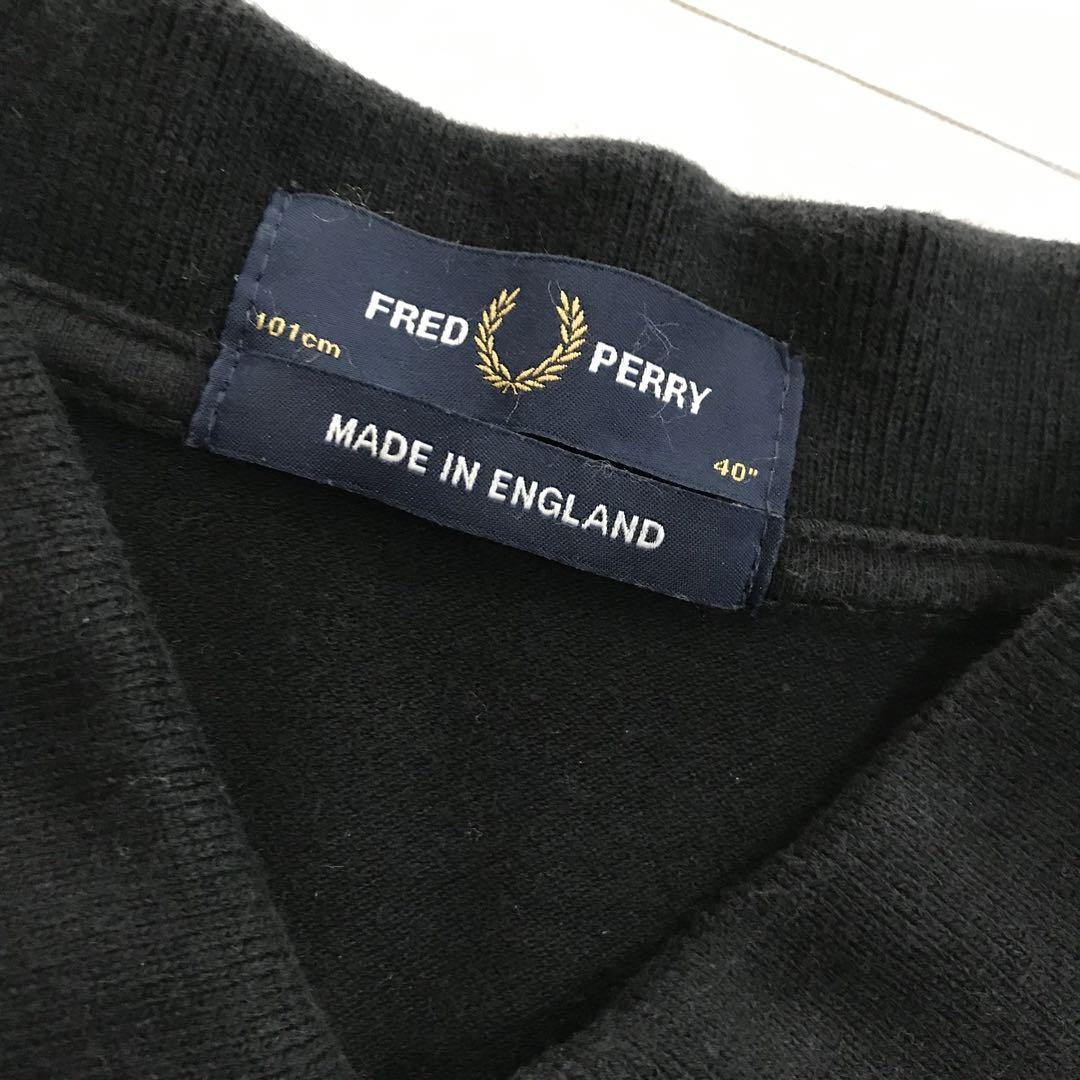 英国製 FRED ＰＥＲＲＹ ワンポイント ポロシャツ 黒金 40 英国製 FRED PERRY ワンポイント ポロシャツ 黒金 40