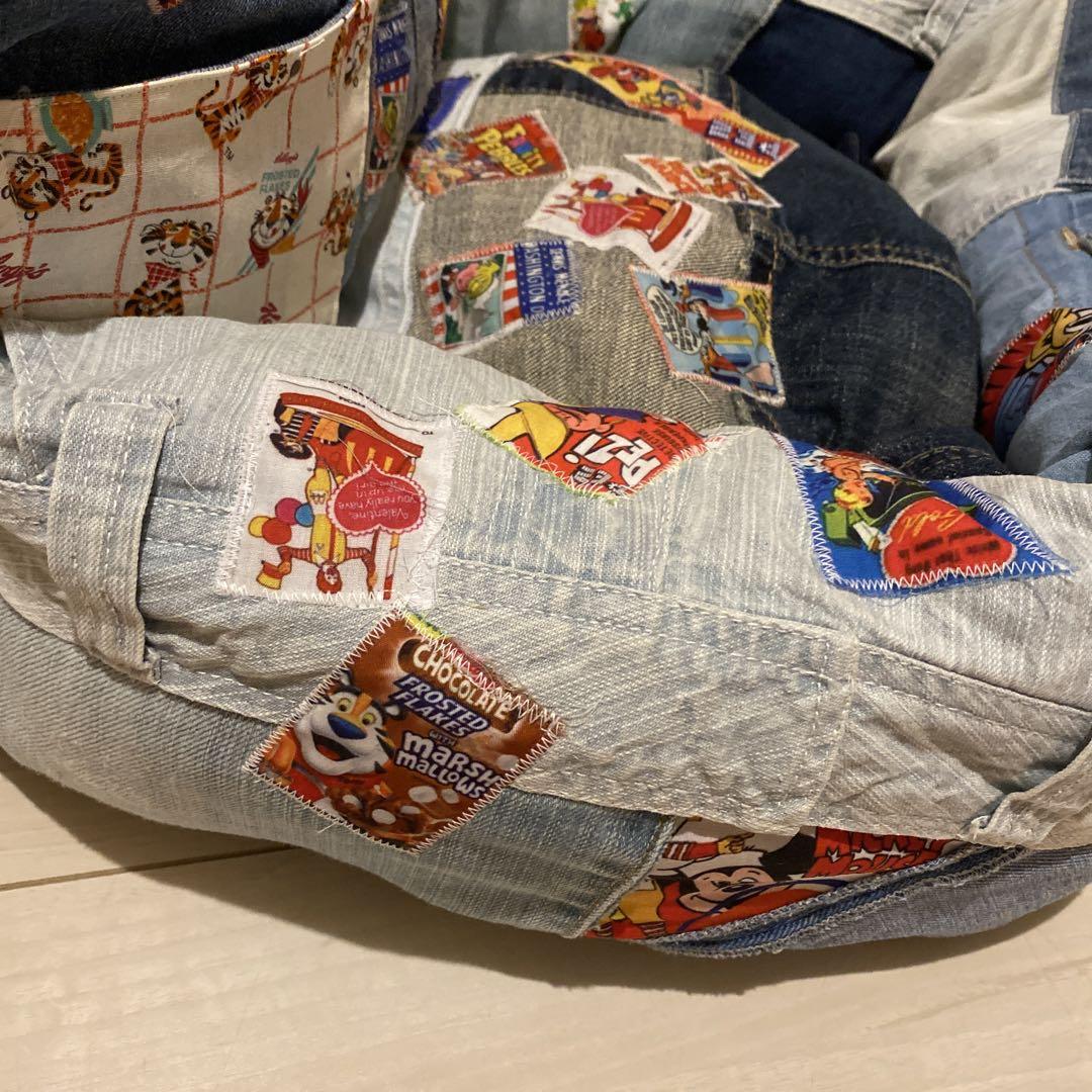 ハンドメイド　デニムリメイク　ドライブベッド S⭐︎R様専用です ハンドメイド デニムリメイク ドライブベッド