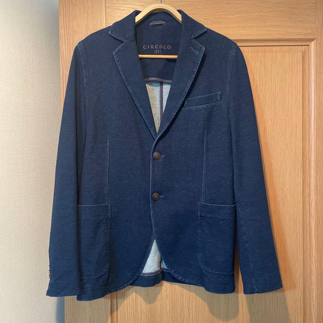 CIRCOLO 1901 ネイビー インディゴジャケットM CIRCOLO1901