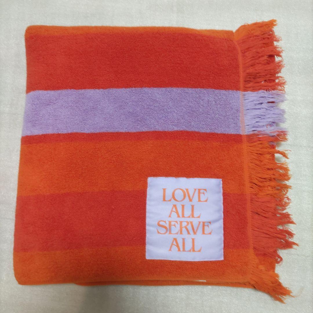 新品未使用、藤井風バスタオル 藤井風 LASAボーダーバスタオル 未開封・未使用 LOVE ALL SERVE