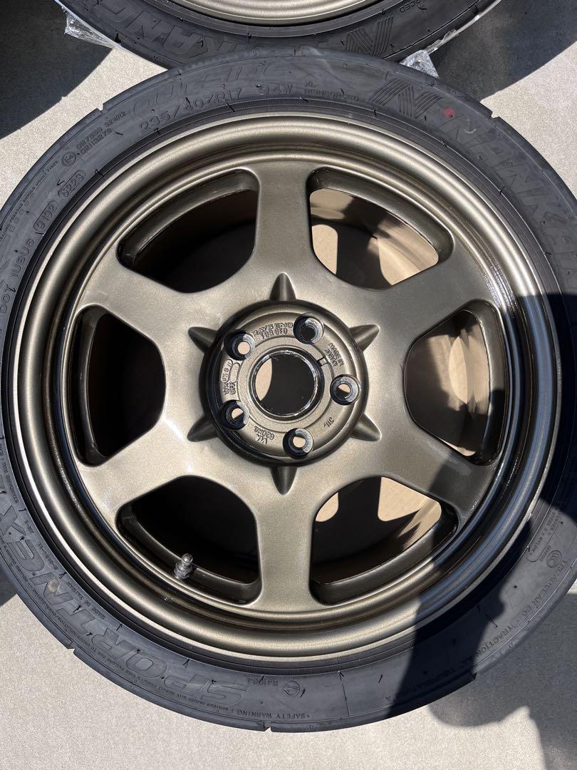タイヤ・ホイール RAYS VOLK RACING GTP+114.3 5H 235/40r/17