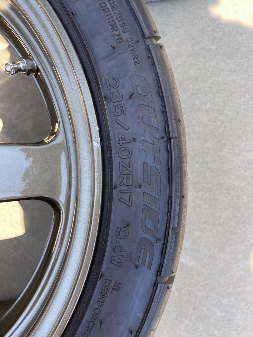 タイヤ・ホイール RAYS VOLK RACING GTP+114.3 5H 235/40r/17