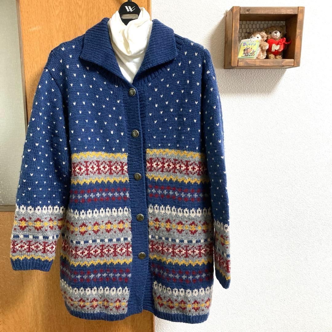 手編みカーディガン