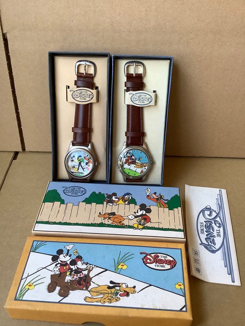 ディズニー 腕時計 2本セット 年代物Disney
