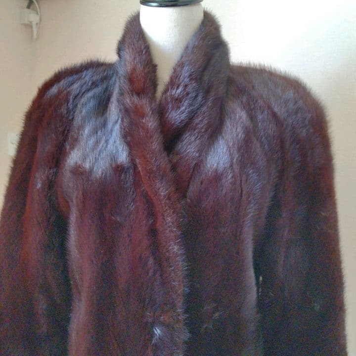 サガミンク ダークブラウン ハーフコート 9号 金ラベル