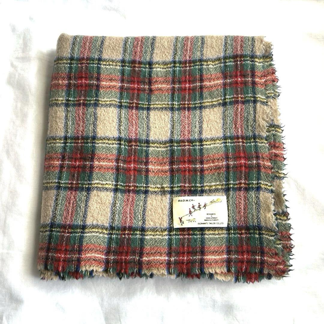 R&D.M.Co- WOOL TARTANCHECK BLANKET 小物