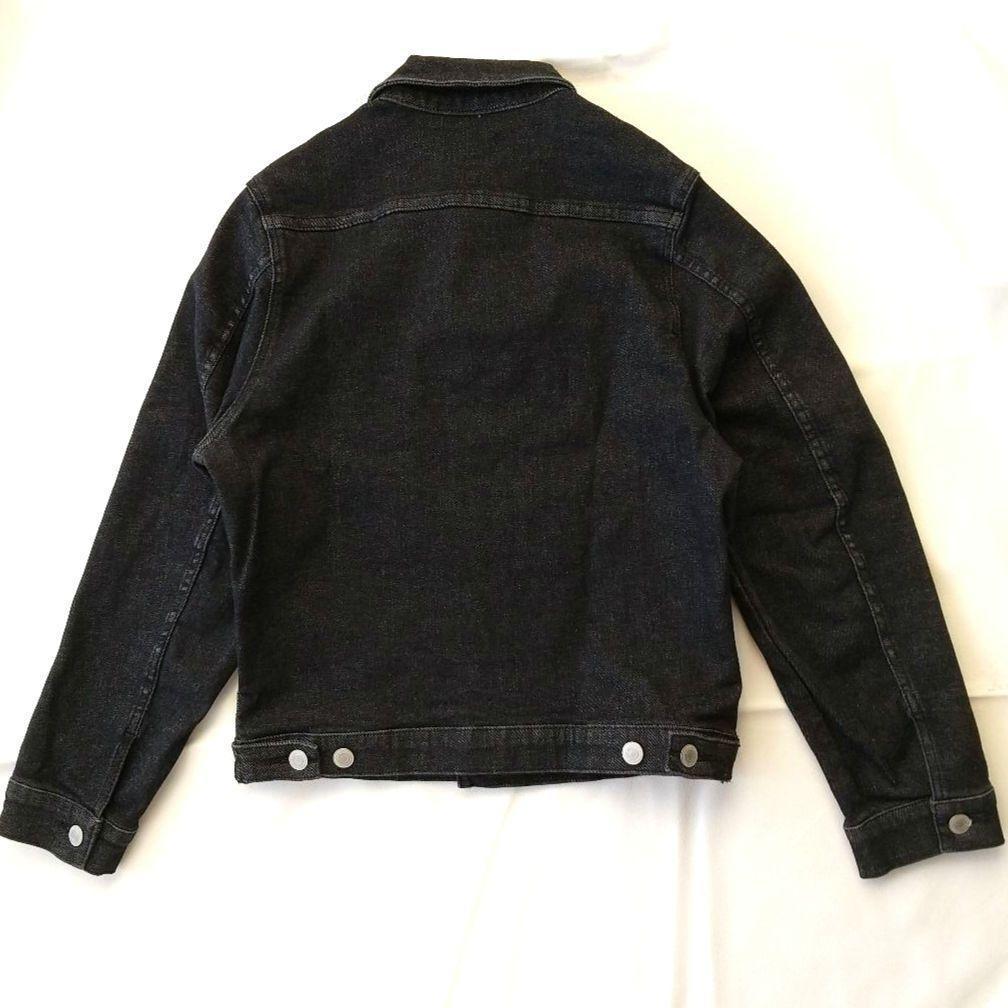極美品✨定価１.２万❤️　ブラック　洗える　スーパーストレッチデニムジャケット◇