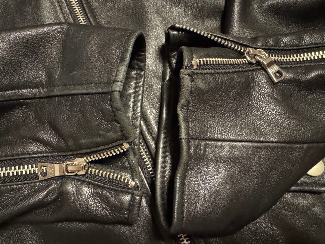 ビームス BEAMS HEART ビッグ ダブル レザー ライダースジャケット