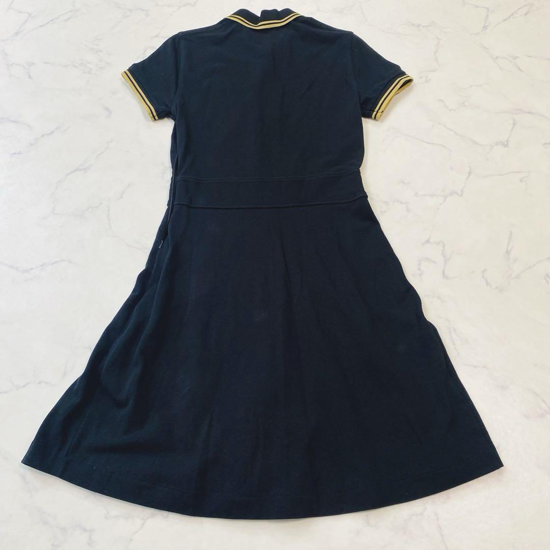 FRED PERRY フレッドペリー　ポロシャツワンピース　プリーツ　XS