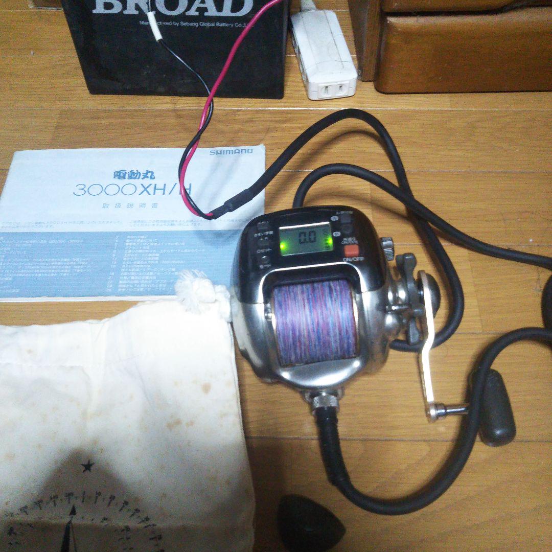 シマノ 電動リール 電動丸 3000XH ケーブル付