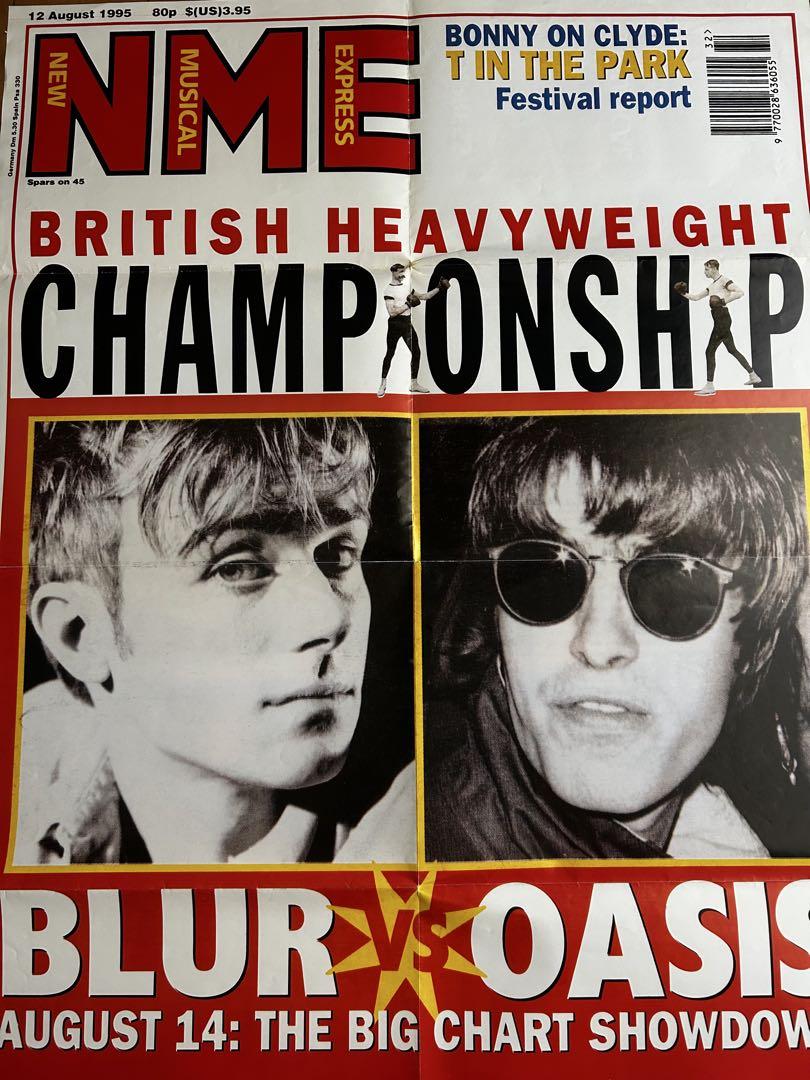 デッドストック 90年代 カートコバーン オアシス ブラー両面ポスター NME デッドストック 90年代 カートコバーン オアシス ブラー両面