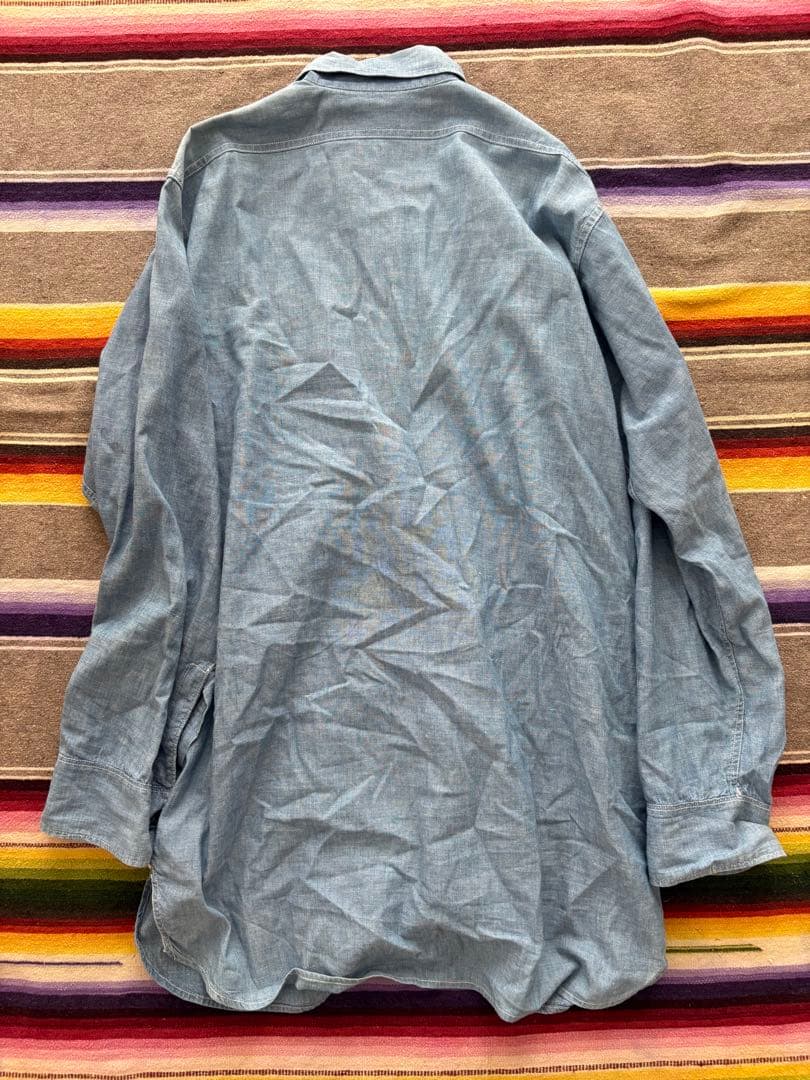 40s US NAVY シャンブレーシャツ