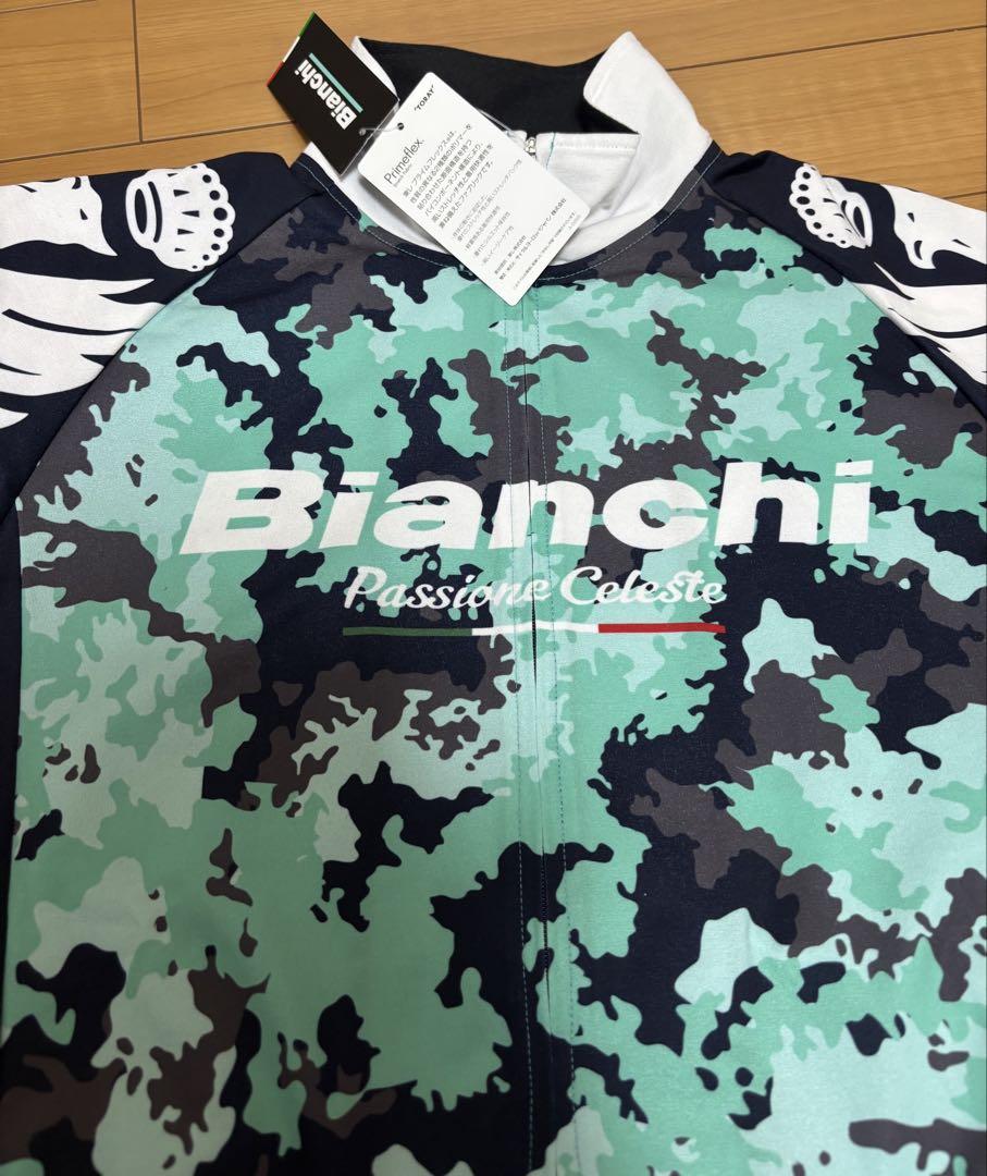 【新品未使用】Bianchi ビアンキ サイクルジャージ 160〜170cm長袖 新品未使用】Bianchi ビアンキ サイクルジャージ 160〜170cm長袖